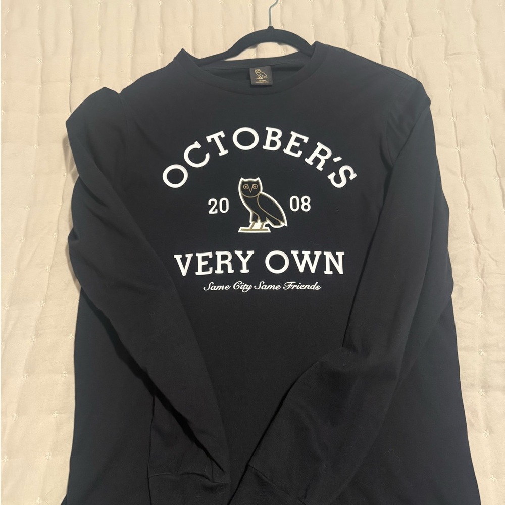 October's Very Own Black Long Sleeve Tee